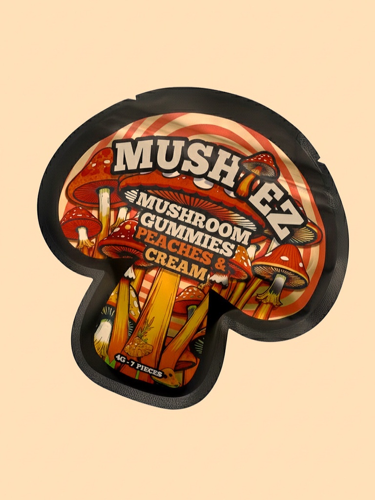 5x Mushiez Peaches & Cream Mushroom Gummies